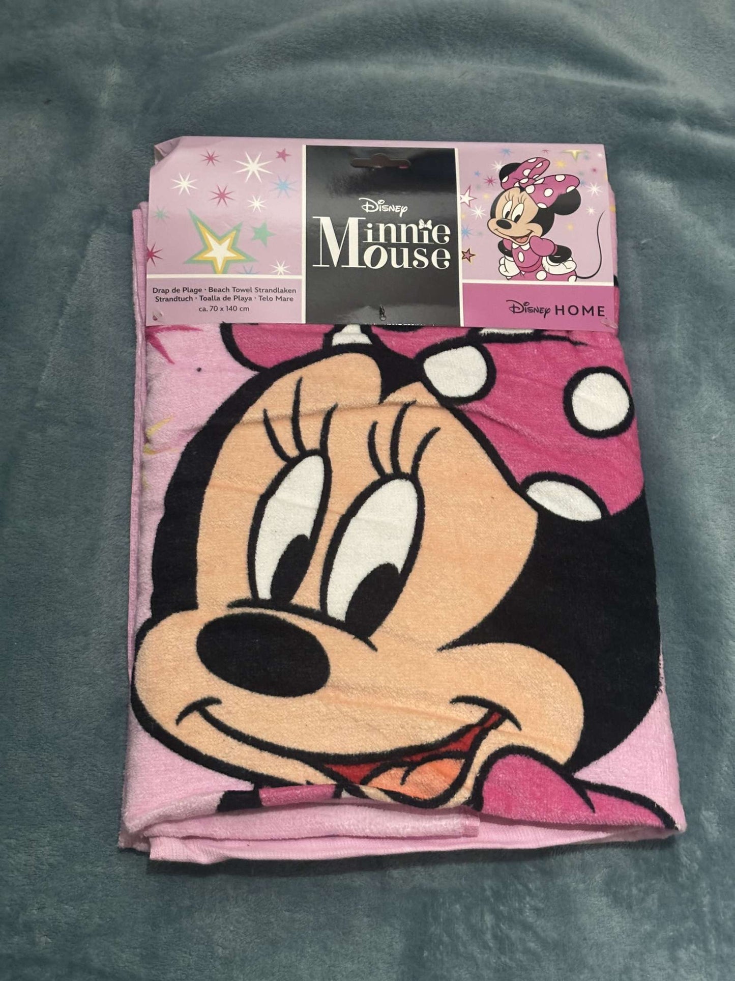 Serviette minnie rose coton