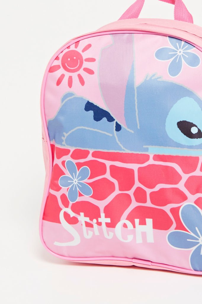 Sac à dos stitch rose