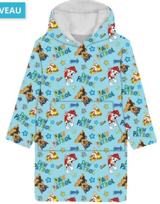 pull plaid enfant paw patrol bleu