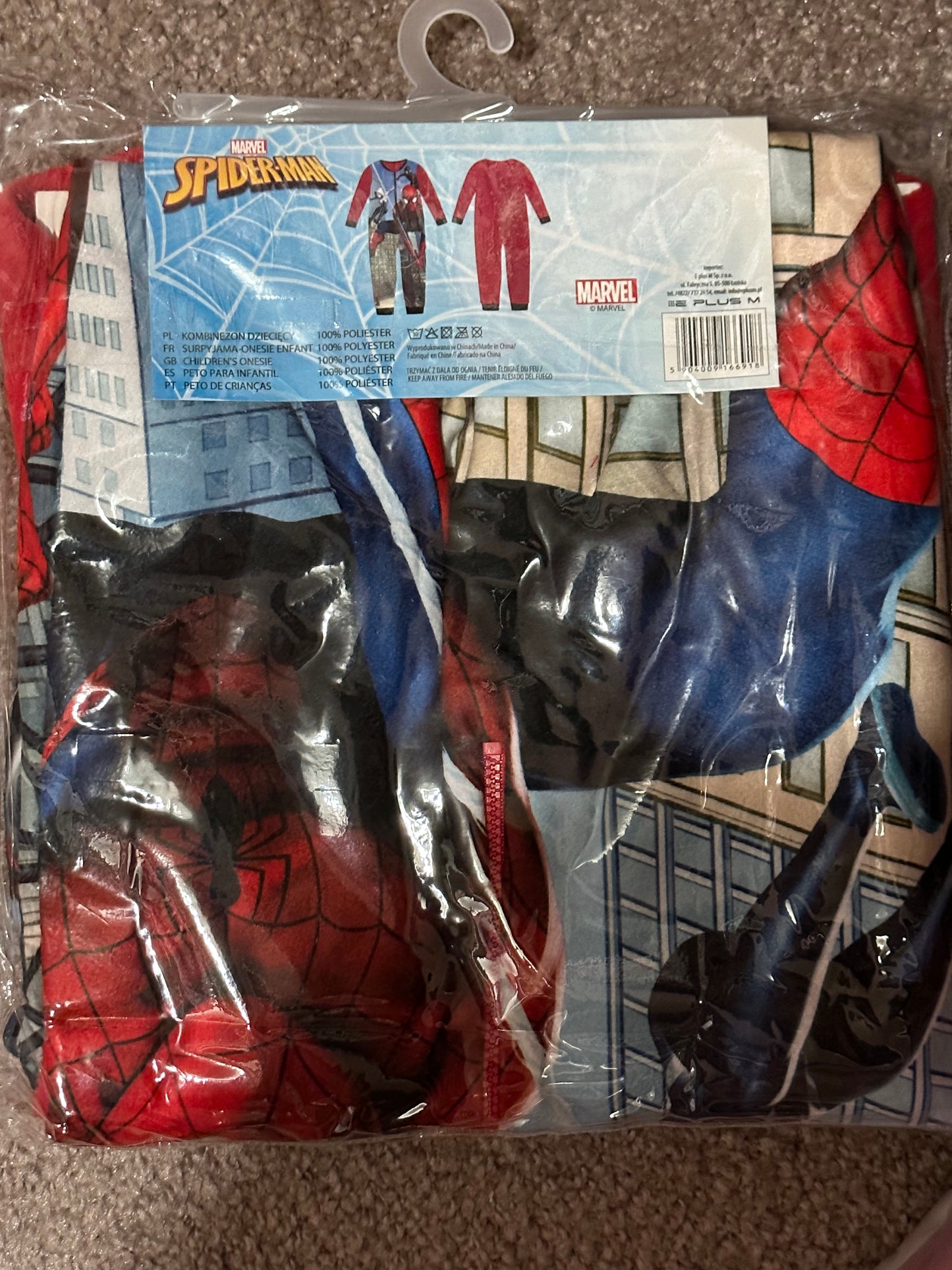 Children's spiderman jumpsuit