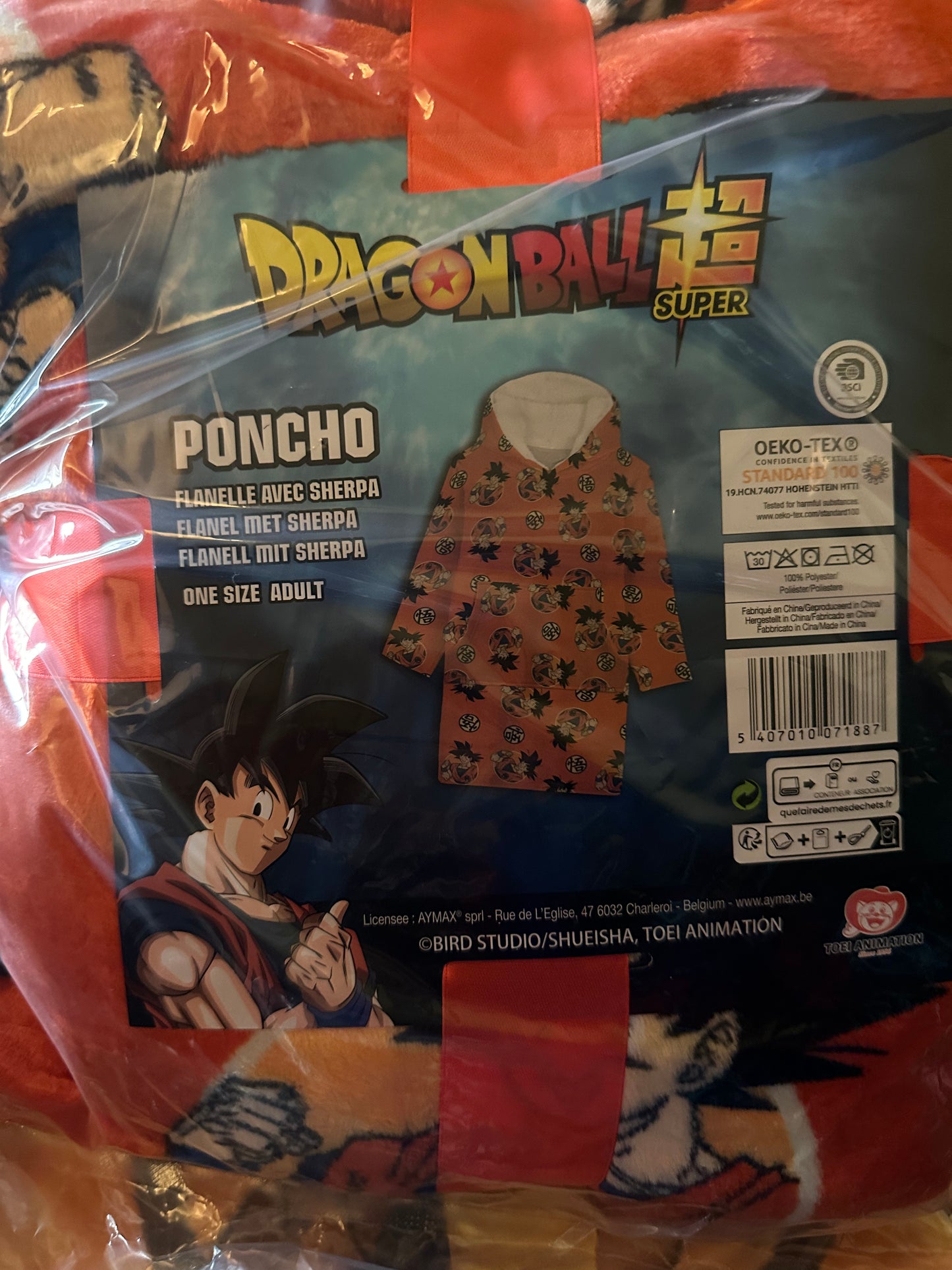 dragon ball adult plaid sweater