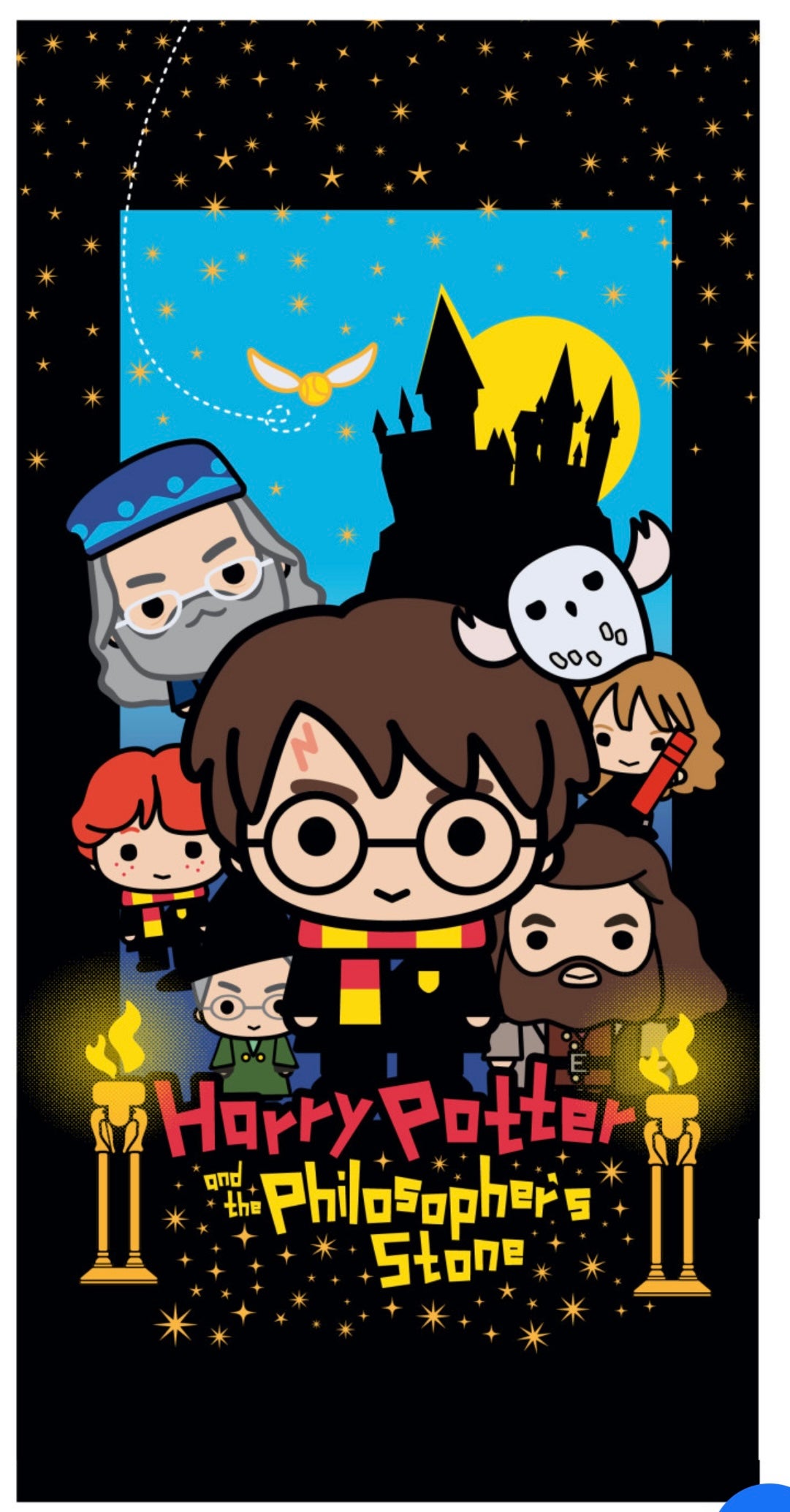 serviette harry potter animé polyester