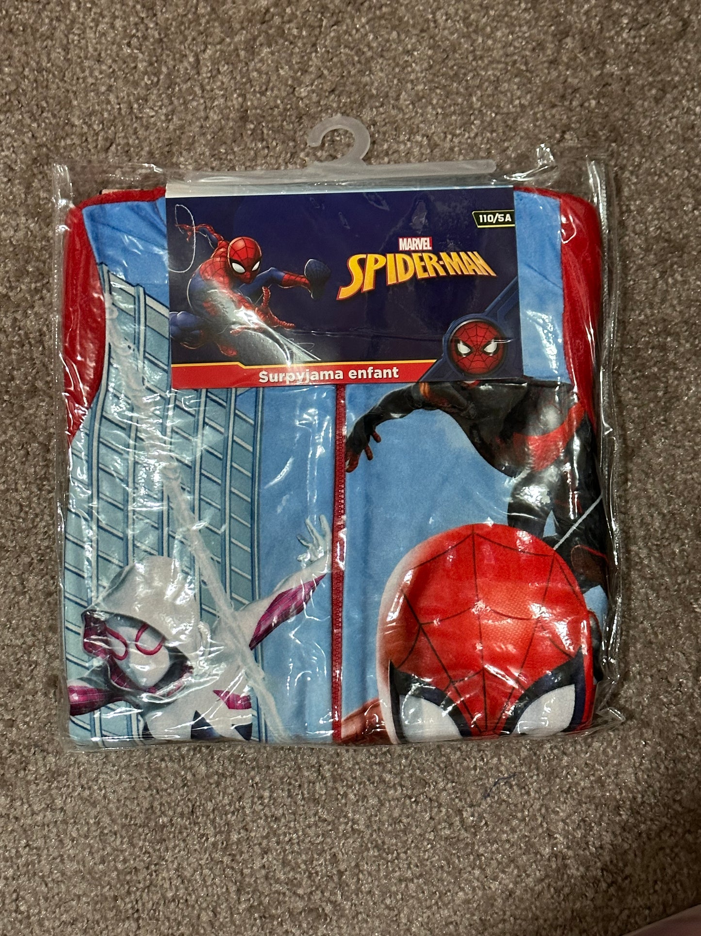 Children's spiderman jumpsuit