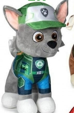 peluche paw patrol verte 27 cm