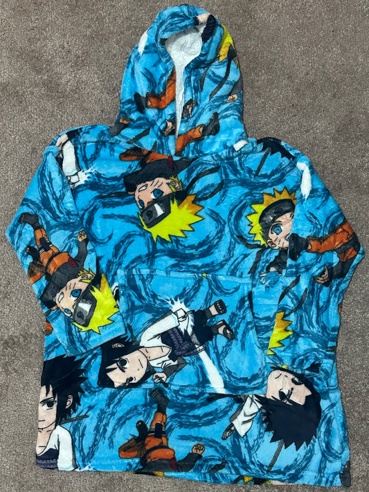 blue naruto adult plaid sweater