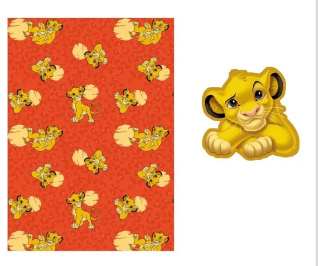 duo plaid / coussin roi lion