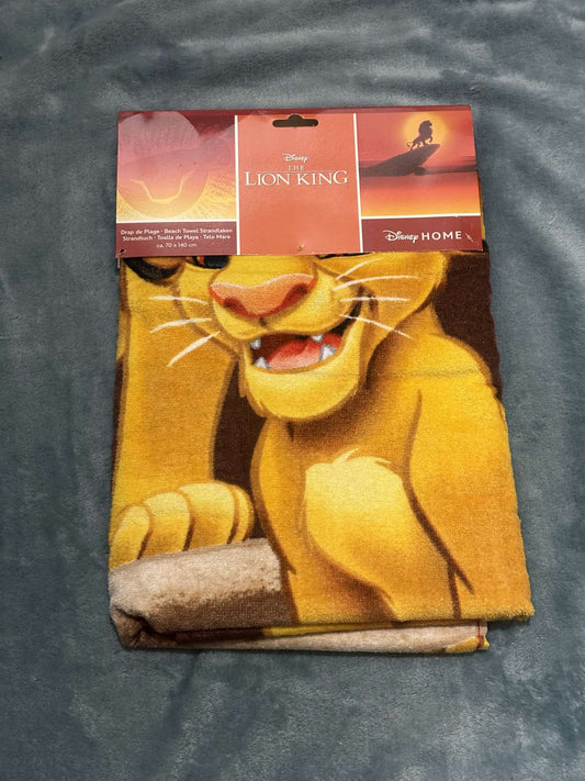 Lion king cotton towel