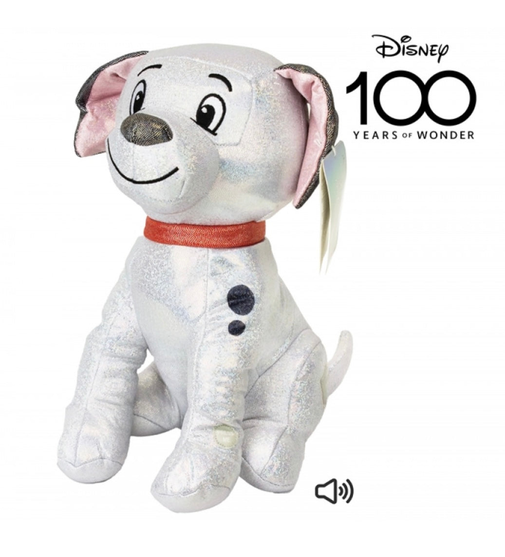 Peluche 101 dalmatiens édition pailletée des 100 ans de disney