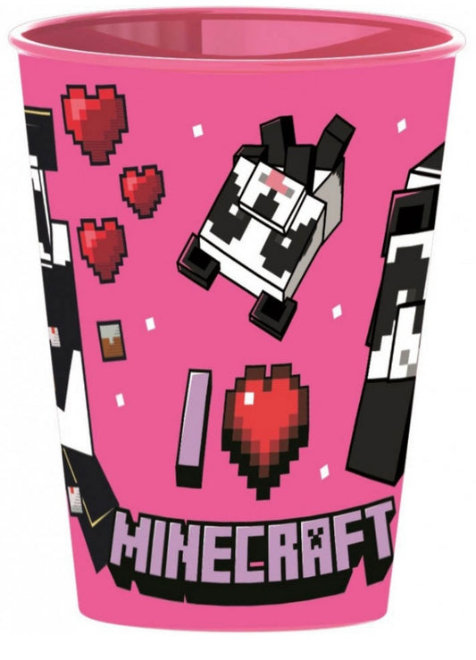 verre plastique dur minecraft rose