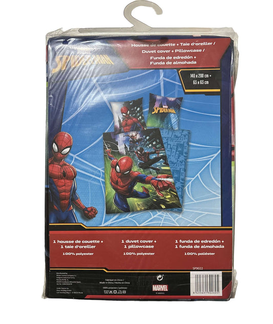 housse de couette spiderman polyester une personne