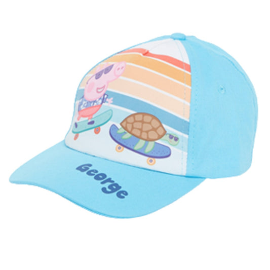 casquette peppa pig bleu ciel