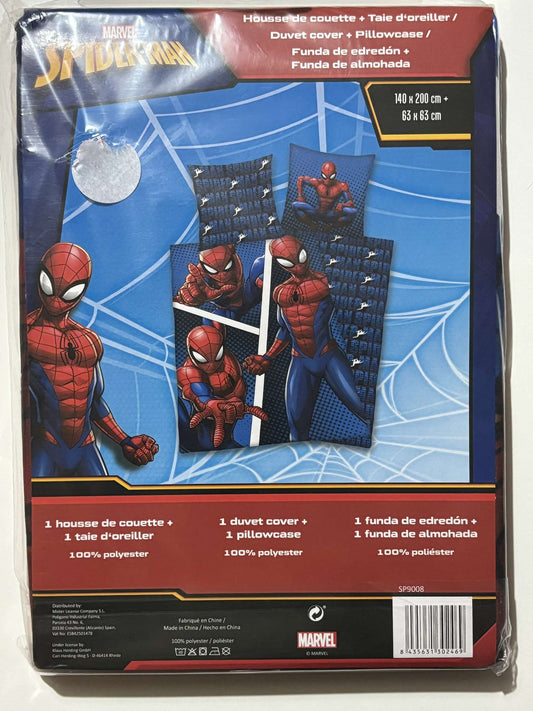 Housse de couette spiderman une personne polyester