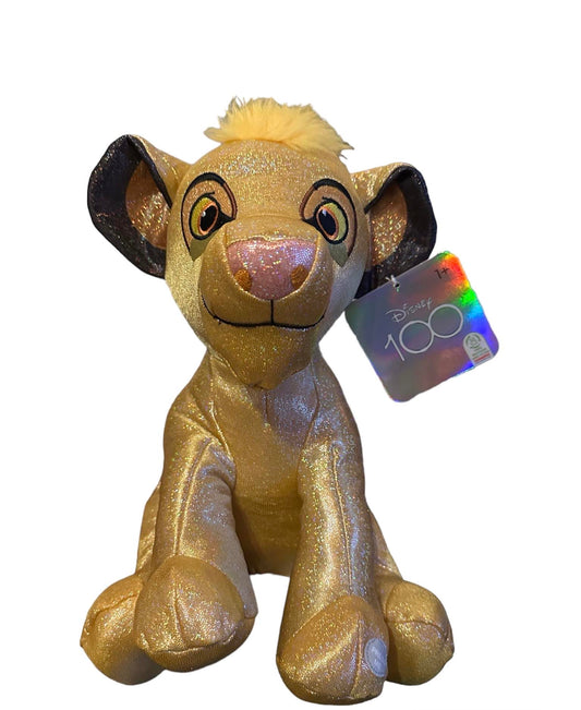 Peluche simba roi lion édition pailletée des 100 ans