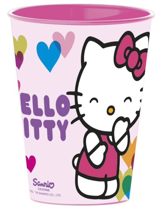 verre plastique dur hello kitty