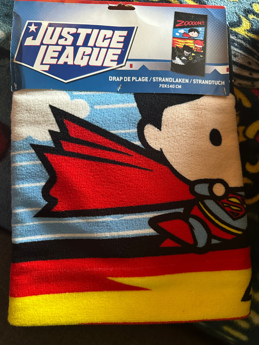 serviette justice league polyester