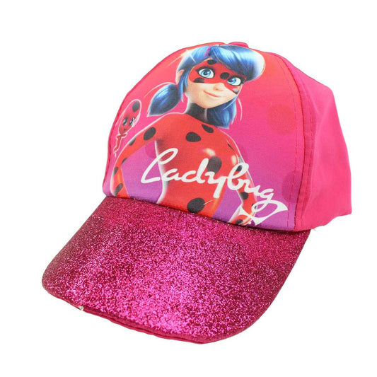 casquette miraculous rose foncé paillettes