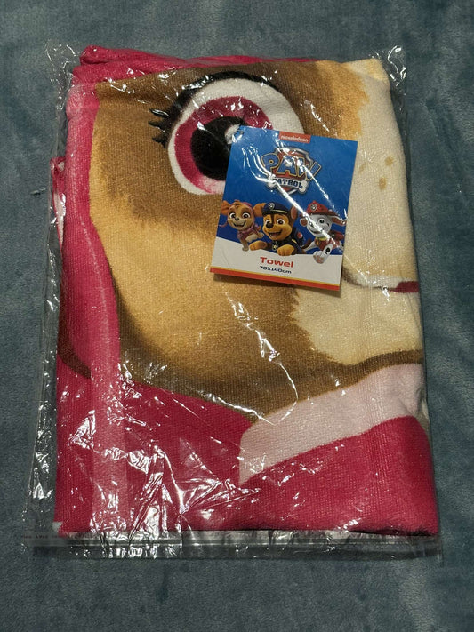 Pink Paw Patrol towel