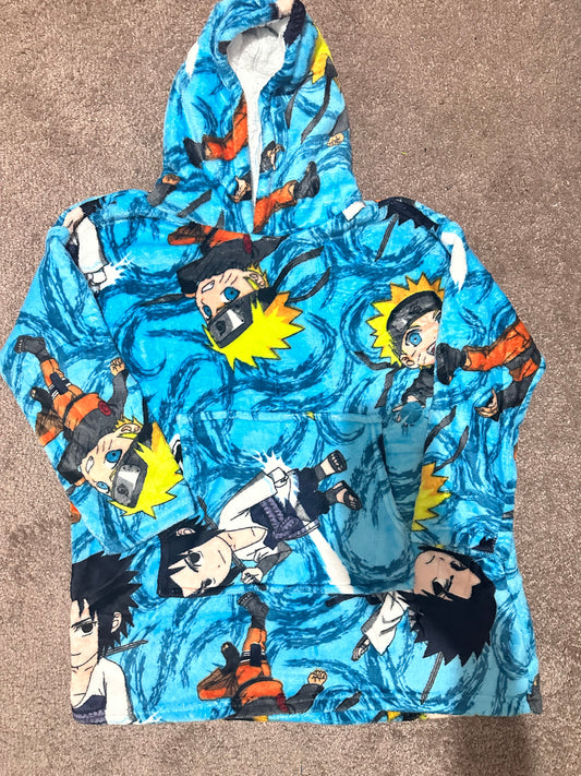 Blue Naruto Plaid Sweater