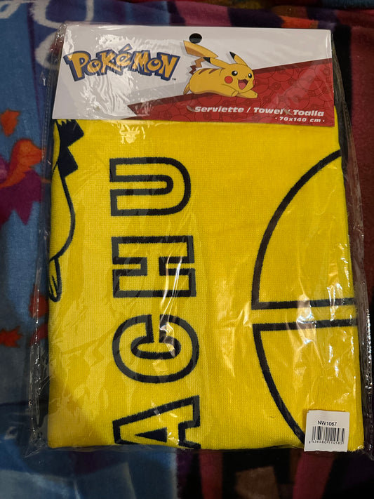 Serviette pokémon/pikachu coton