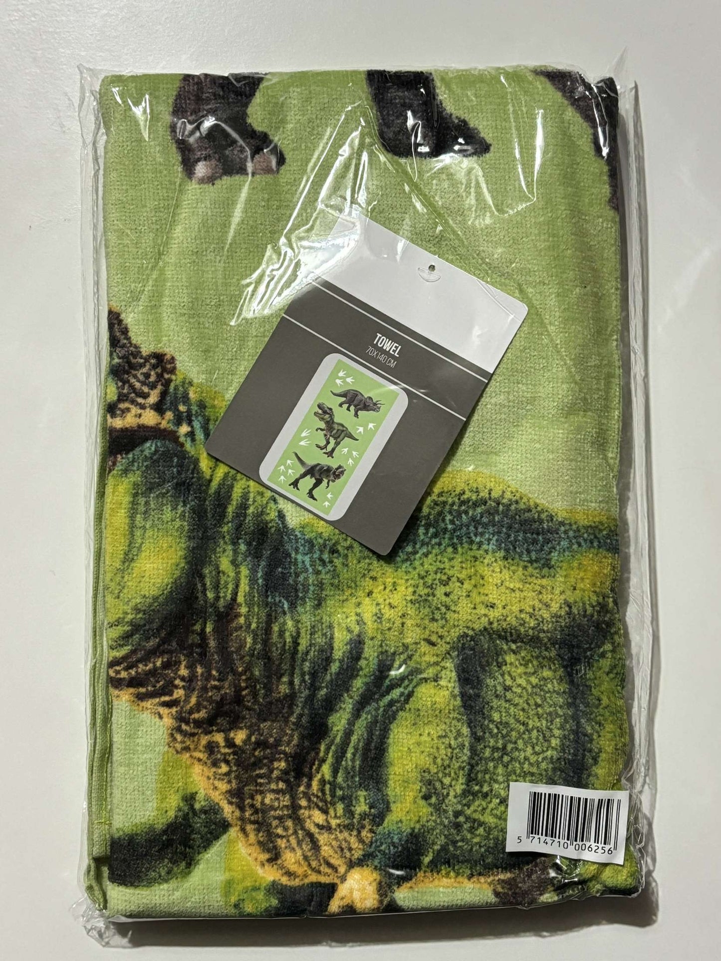 Serviette dinosaures coton